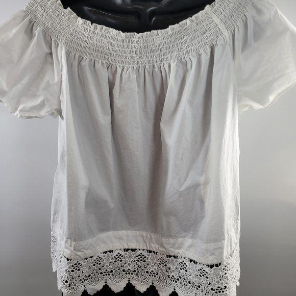 WhoWhat Where White Off-Shoulder Top - Picture 4 of 6